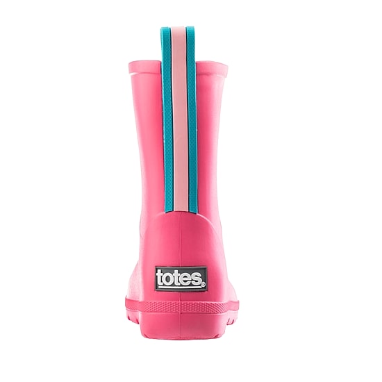 Totes Little & Big Kid Unisex Charley Waterproof Slip Resistant Flat Heel Rain Boots