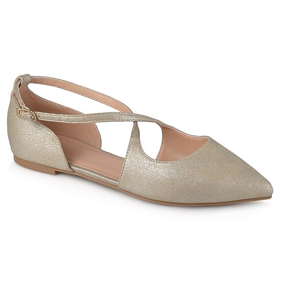 Journee Collection Malina Womens Pointed Closed Toe Ballet Flats