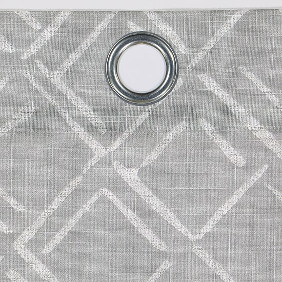 Fieldcrest Arden Diamond Brush Cotton Grommet Top Sheer Single Curtain Panel