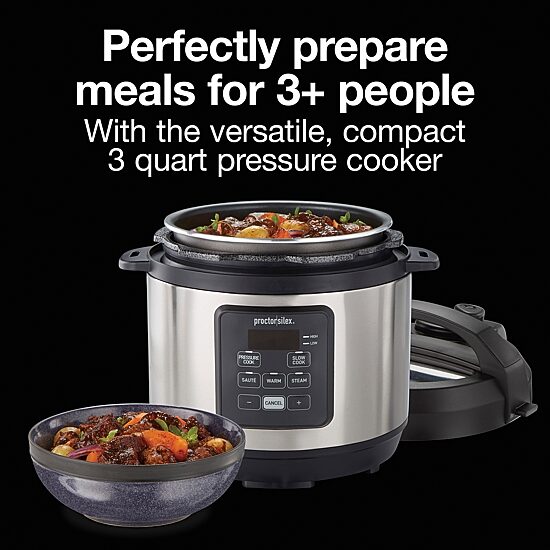 Proctor Silex Pressure Cooking 12 Cups Electric Pressure Cooker