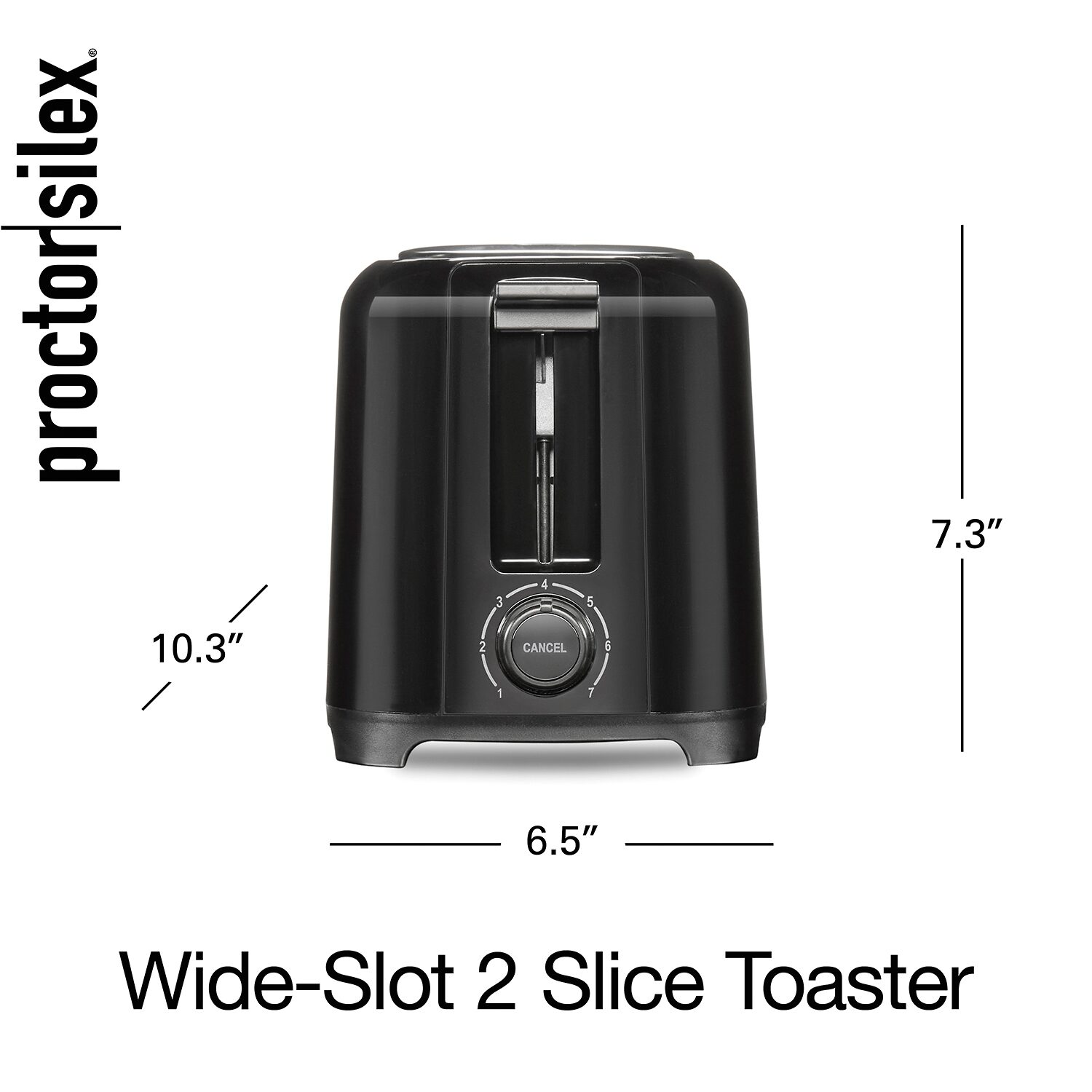 Proctor Silex Wide Slot 2 Slice Toaster