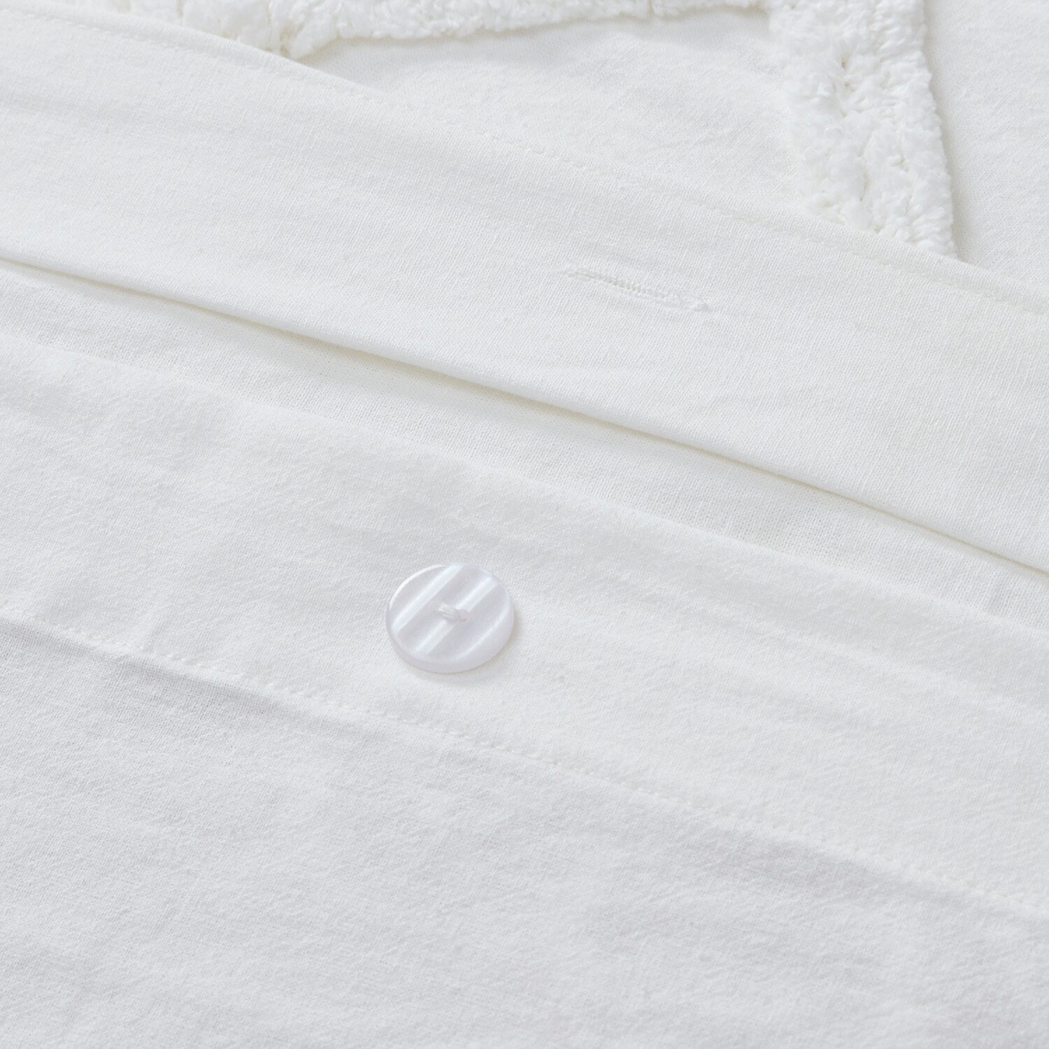INK+IVY Mila 3 Piece Cotton Duvet Cover Set with Chenille Tufting