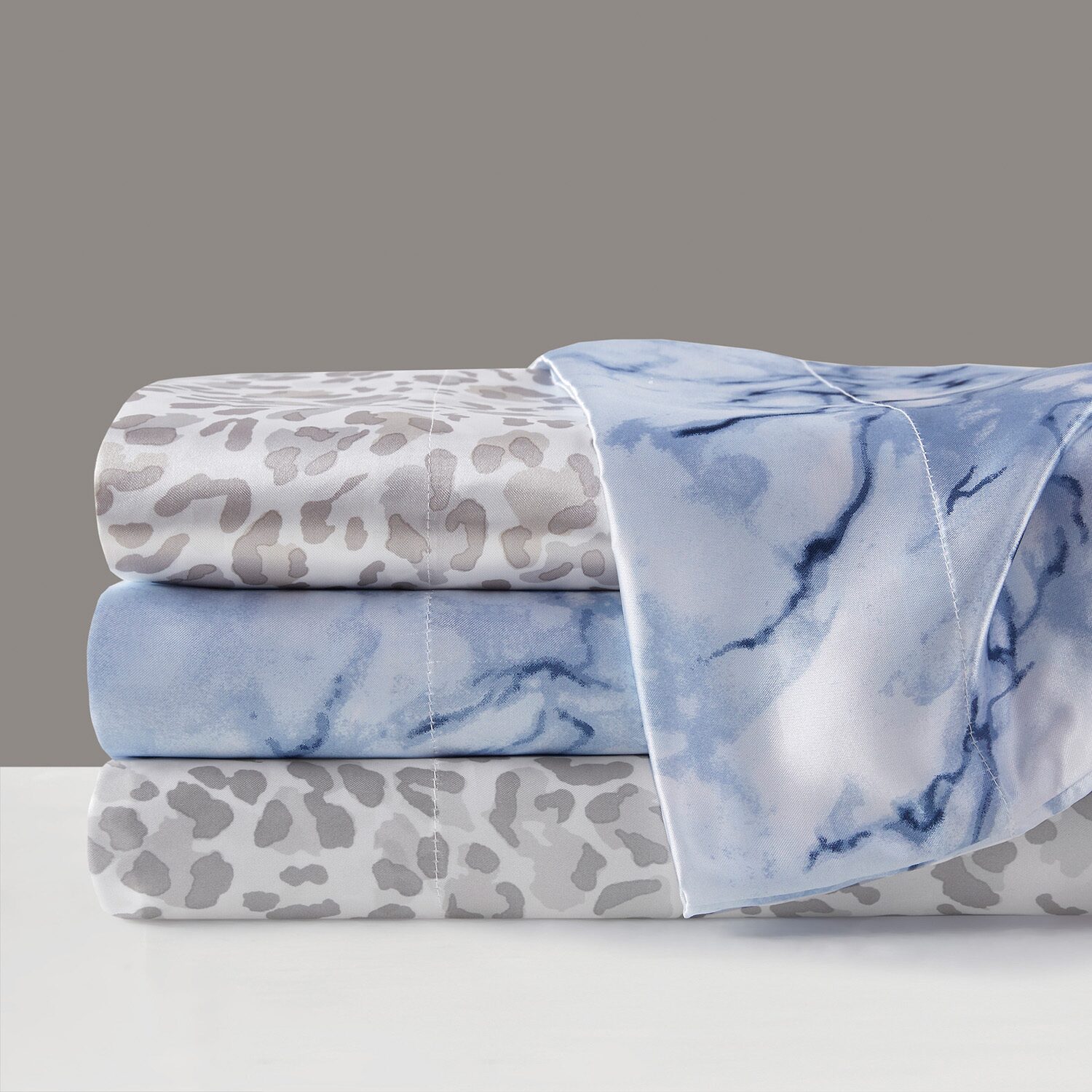 Madison Park Essentials Printed Satin Sheet Set