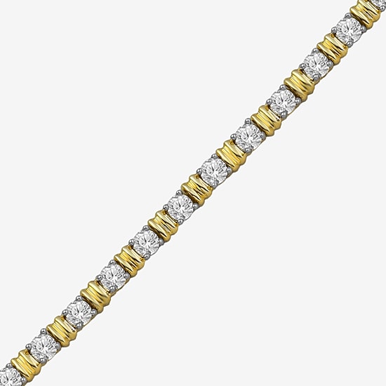 (I / I2) Womens 3 CT. T.W. Lab Grown White Diamond Sterling Silver Tennis Bracelet