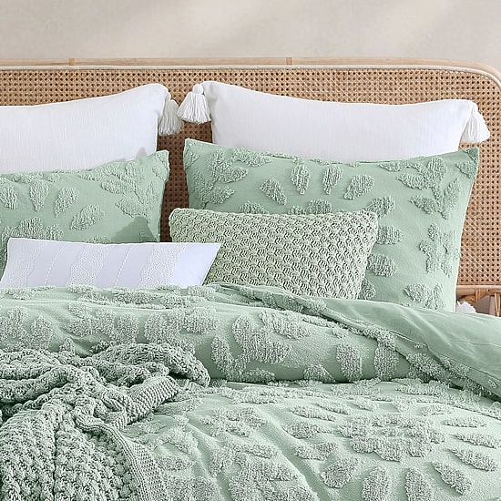 Peri Home Crochet Knit Square Throw Pillow