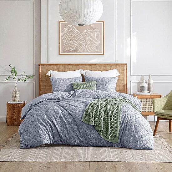 Peri Home Crochet Knit Washable Throw