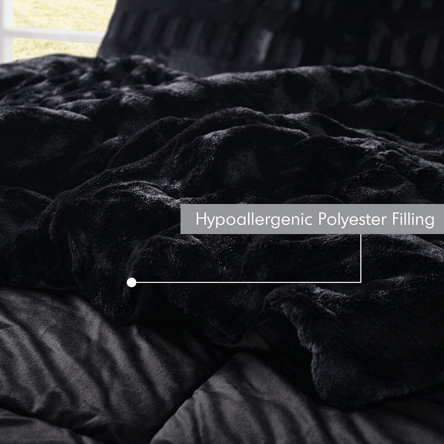 Madison Park Margot Faux Fur Lightweight Comforter Set