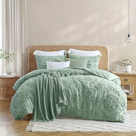 Peri Home Chenille Laurel 3-pc. Duvet Cover Set