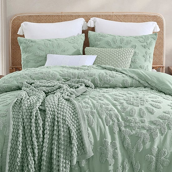 Peri Home Chenille Laurel 3-pc. Duvet Cover Set