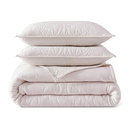Peri Home Medallion Floral 3-pc. Quilt Set