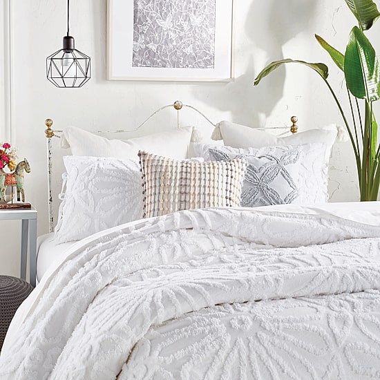 Peri Home Chenille Medallion 3-pc. Duvet Cover Set