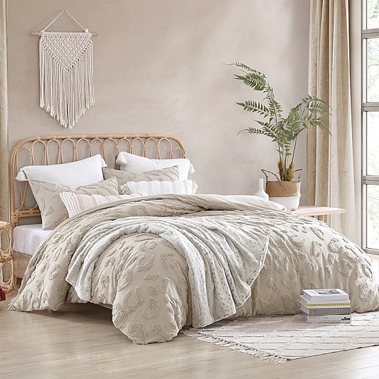 Peri Home Chenille Leopard Duvet Cover Set