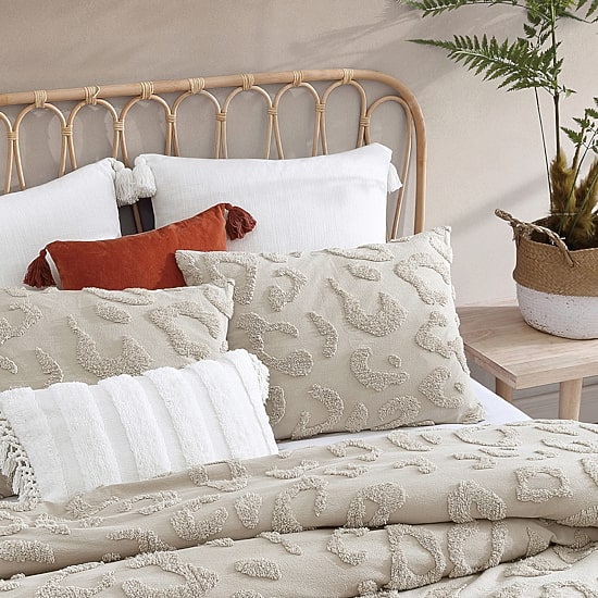 Peri Home Chenille Leopard Duvet Cover Set