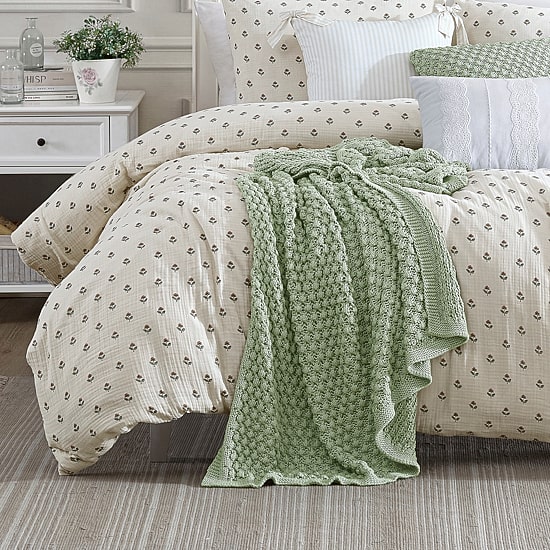 Peri Home Block Print Gauze 3-pc. Duvet Cover Set