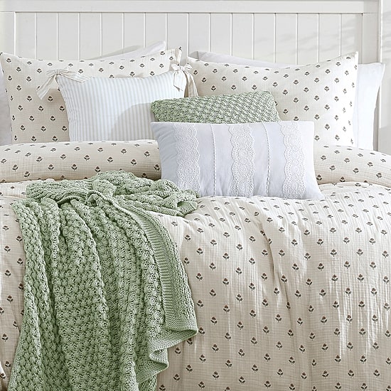 Peri Home Block Print Gauze 3-pc. Duvet Cover Set