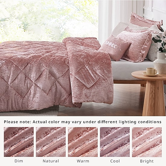 Intelligent Design Isabel Velvet Comforter Set with decorative pillow
