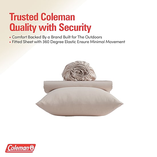 Coleman Microfiber Solid Wrinkle Resistant Sheet Set
