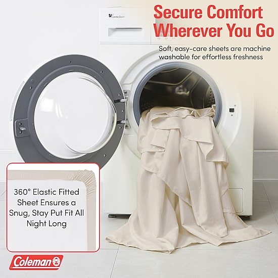 Coleman Microfiber Solid Wrinkle Resistant Sheet Set