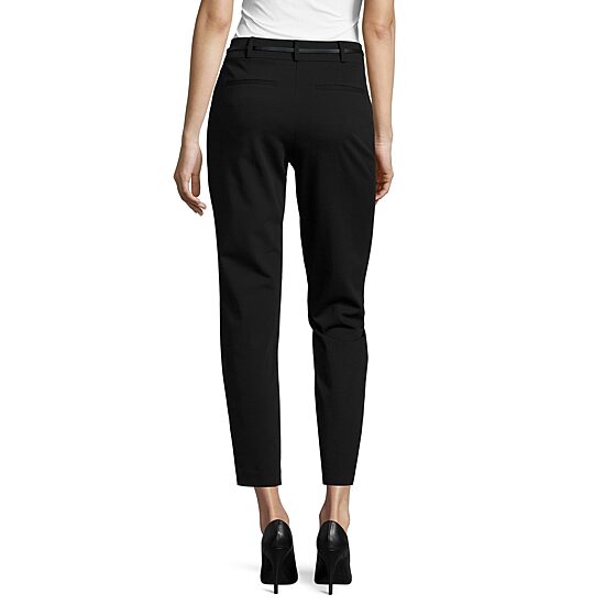 Liz Claiborne® Belted Emma Ankle Classic Fit Slim Leg Pants