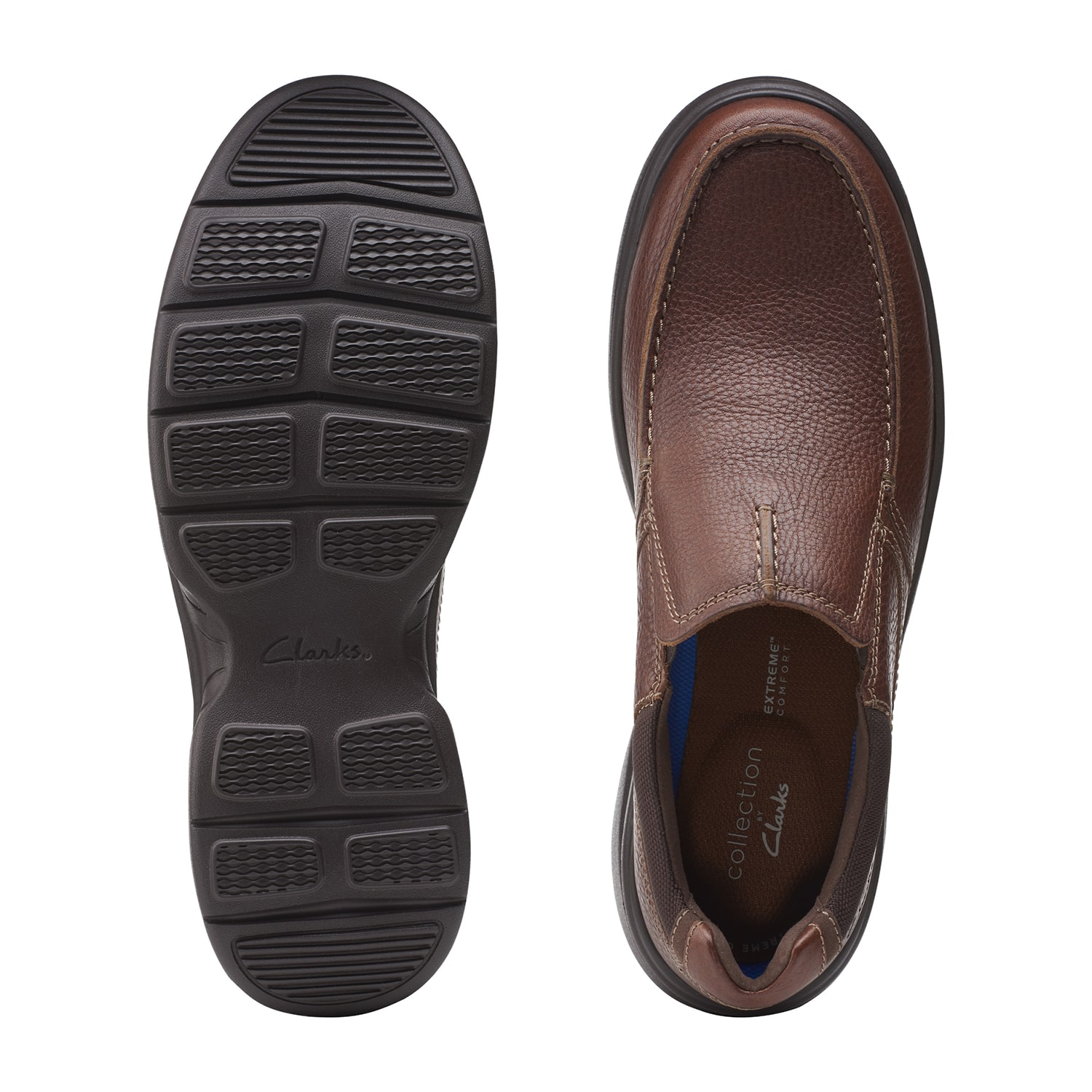 Clarks Bradley Mens Round Closed Toe Slip-On Shoe