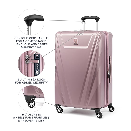 Travelpro Maxlite 5 25 Inch Hardside Expandable Lightweight Checked Spinner Luggage