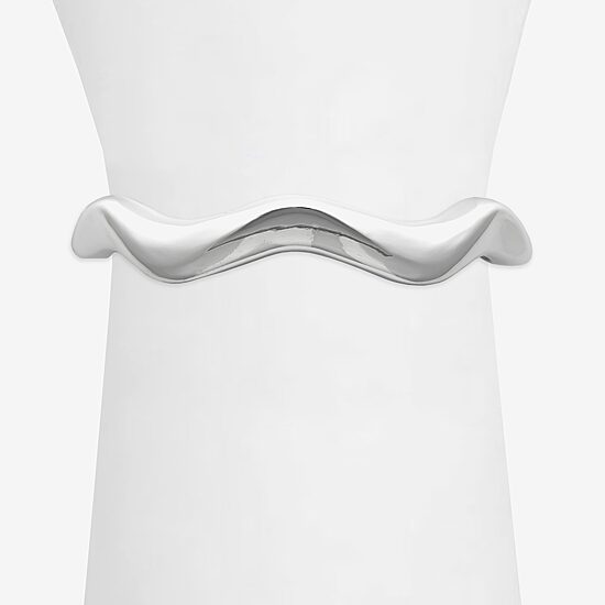 Bold Elements Silver Tone Womens Bangle Bracelet