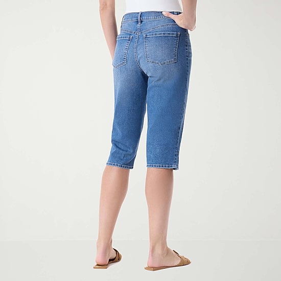 Gloria Vanderbilt Womens Straight Mid Rise Skimmer Pant