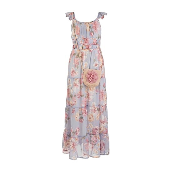 Speechless Big Kid Girls Sleeveless Floral Maxi Dress