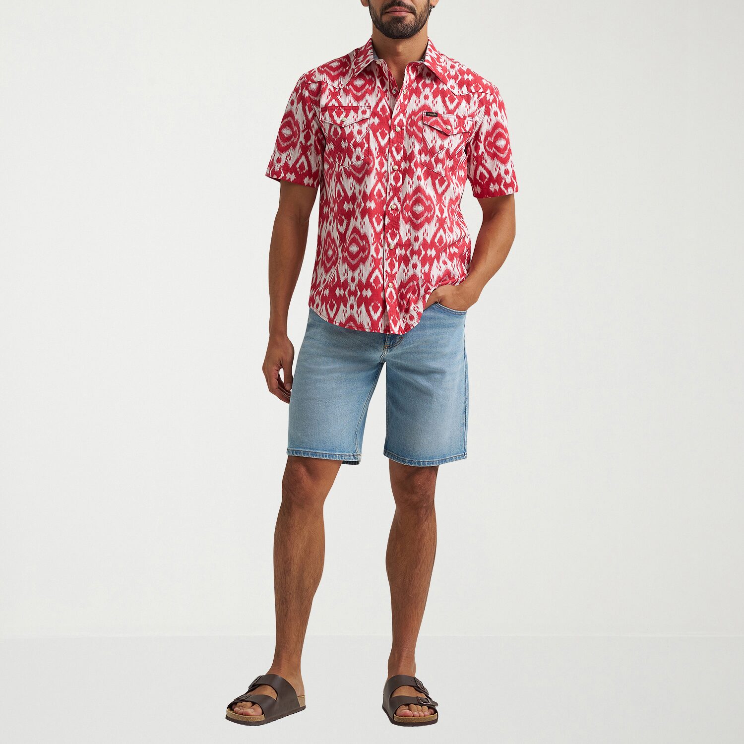 Lee Mens Short Sleeve Regular Fit Button-Down Shirt