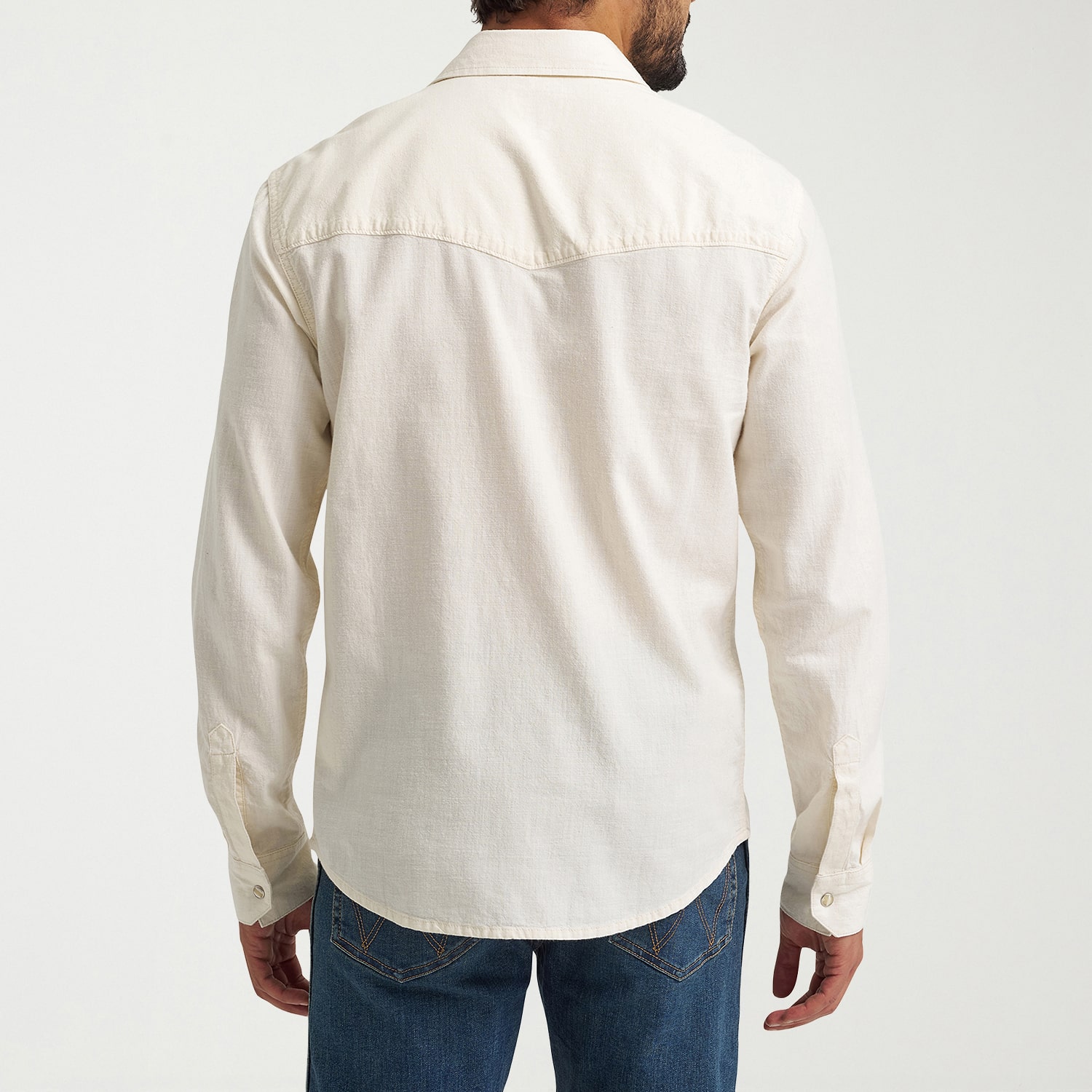 Wrangler® Mens Regular Fit Long Sleeve Button-Down Shirt