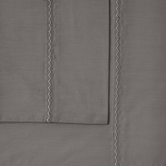 Oceanfront Resort Wavy Hem Solid Percale Sheet Set