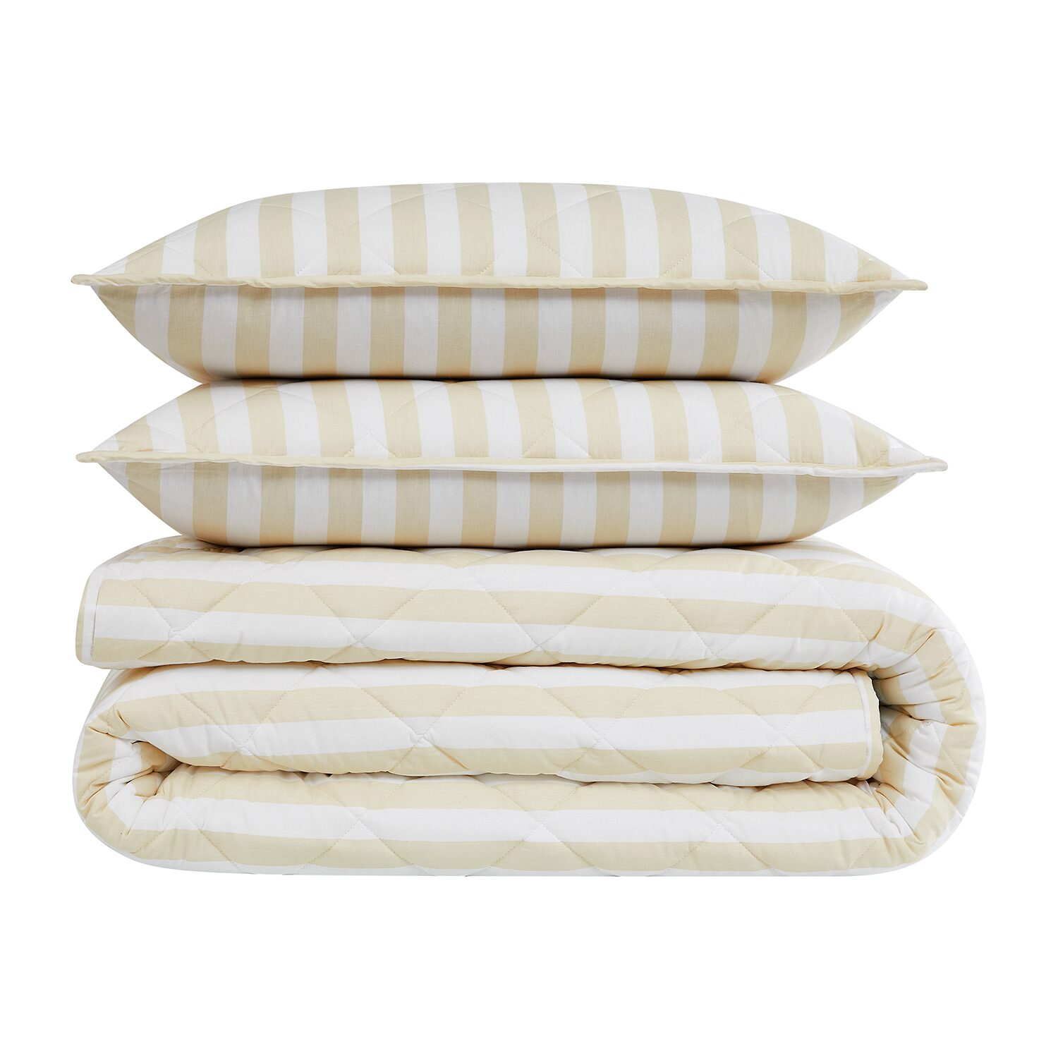 Brooklyn Loom Levi Stripe Easy Care Quilt Set