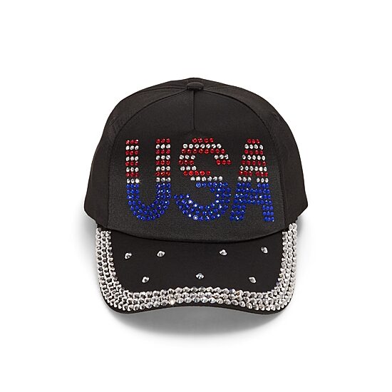 Mixit Embellished Usa Womens Baseball Cap
