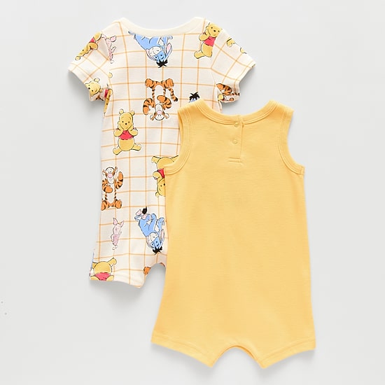 Baby Boys Winnie The Pooh Short Sleeve 2-pc. Romper