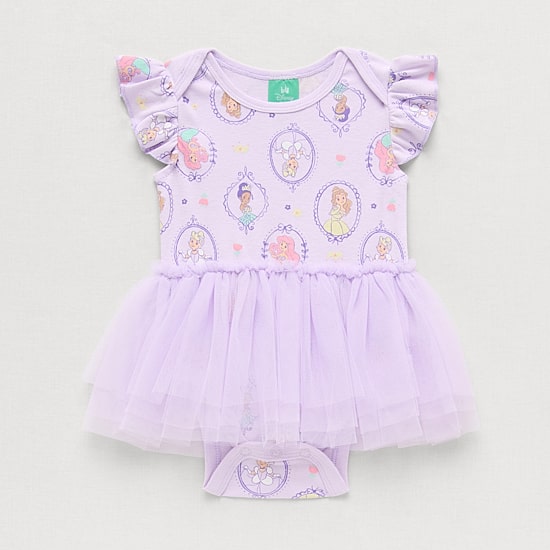 Baby Girls Short Sleeve Ariel Belle Cinderella Tutu Dress