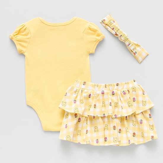 Baby Girls 3-pc. Winnie The Pooh Skirt Set