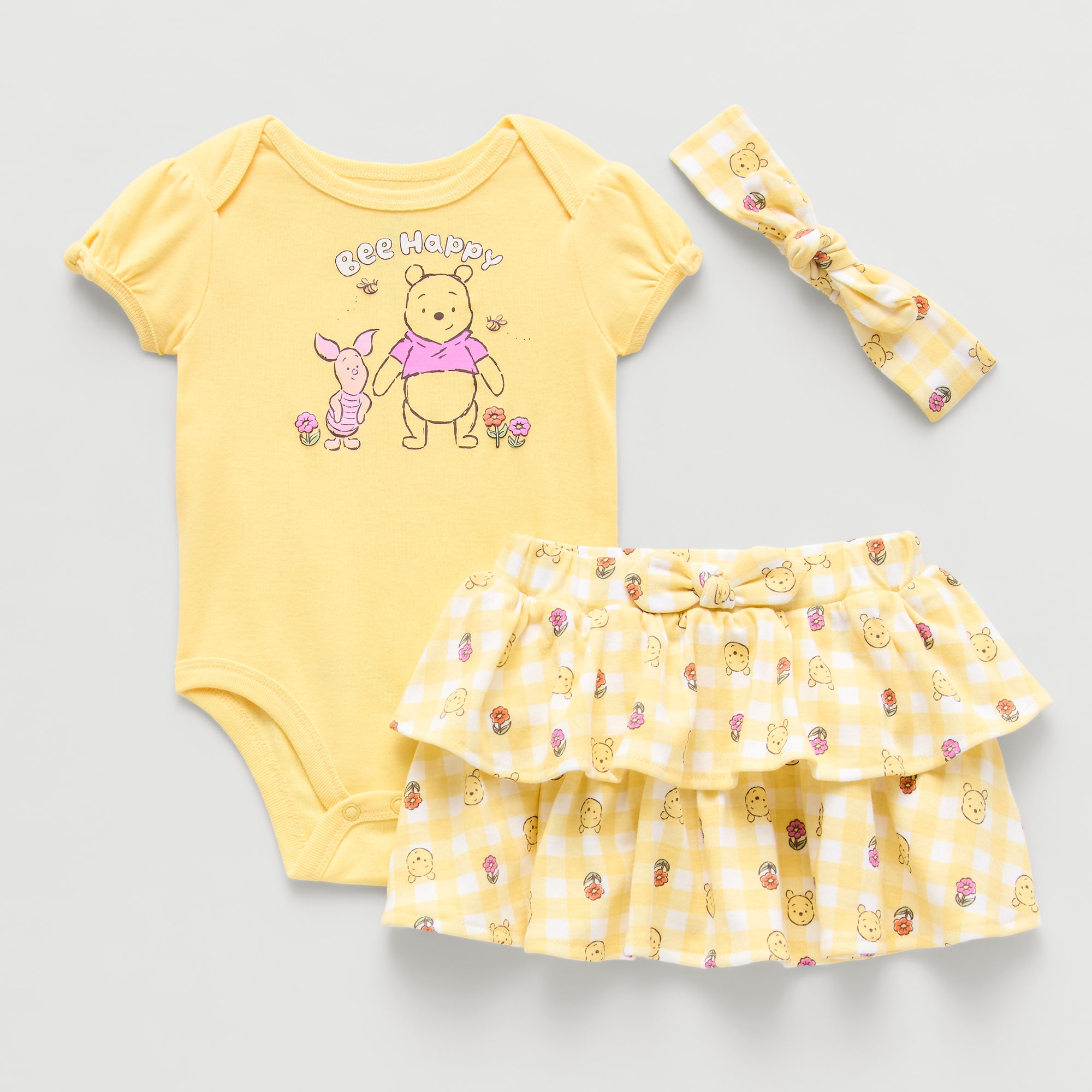 Baby Girls 3-pc. Winnie The Pooh Skirt Set