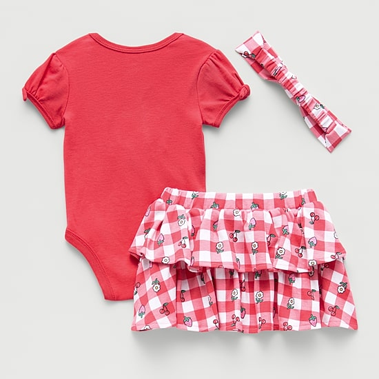 Baby Girls 3-pc. Minnie Mouse Skirt Set