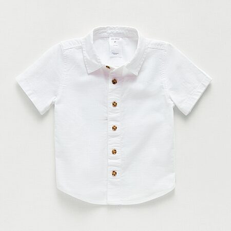 toddler boy dress shirt LittleSpring Boys Short Sleeve Shirt, Solid Purple, Cotton with Bow Tie, Size 3T The beauty in this button Okie Dokie Toddler & Little