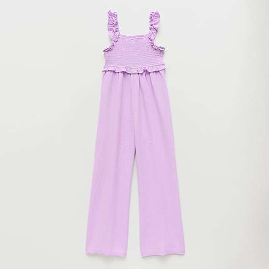 Thereabouts Little & Big Kid Girls Square Neck Sleeveless Jumpsuit