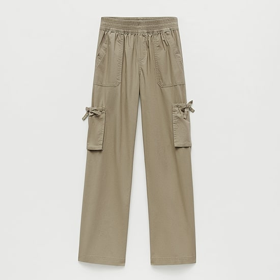 Thereabouts Little & Big Kid Girls Mid Rise Wide Leg Cargo Pant