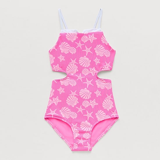 Thereabouts Little & Big Kid Girls Sleeveless One Piece Swimsuit