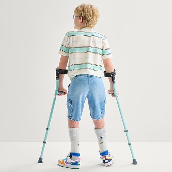 Thereabouts Cargo Little & Big Kid Boys Adaptive Easy-on + Easy-off Denim Short