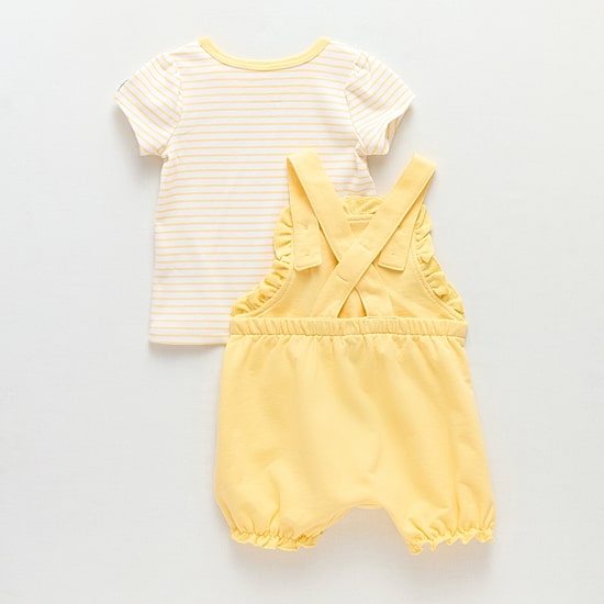 Baby Girls 2-pc. Winnie The Pooh Shortall Set