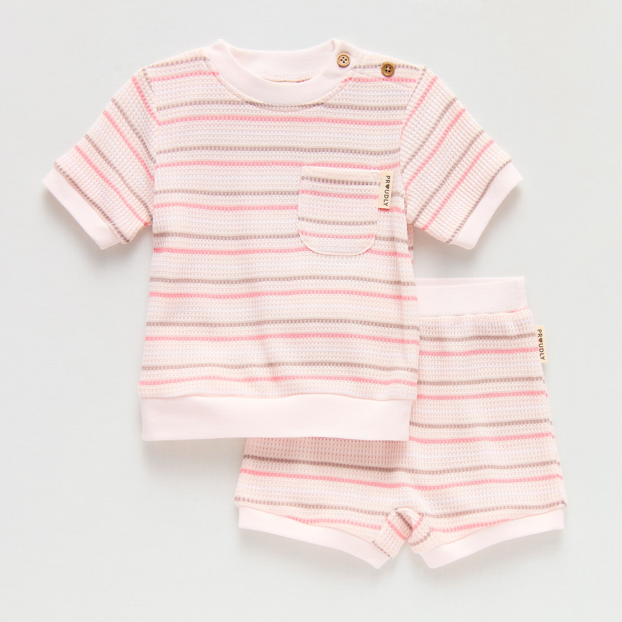 Proudly™ Baby Unisex 2-pc. Short Set