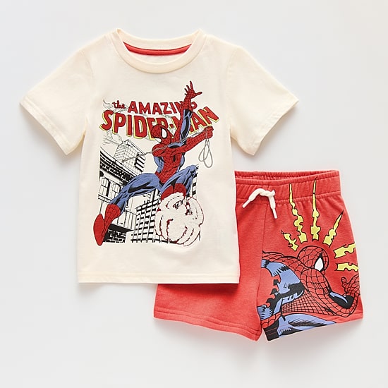 Toddler Boys Marvel Spiderman 2-pc. Short Set