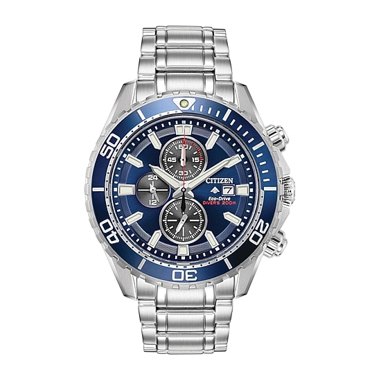 Citizen Mens Chronograph Silver Tone Stainless Steel Bracelet Watch Ca0710-58l