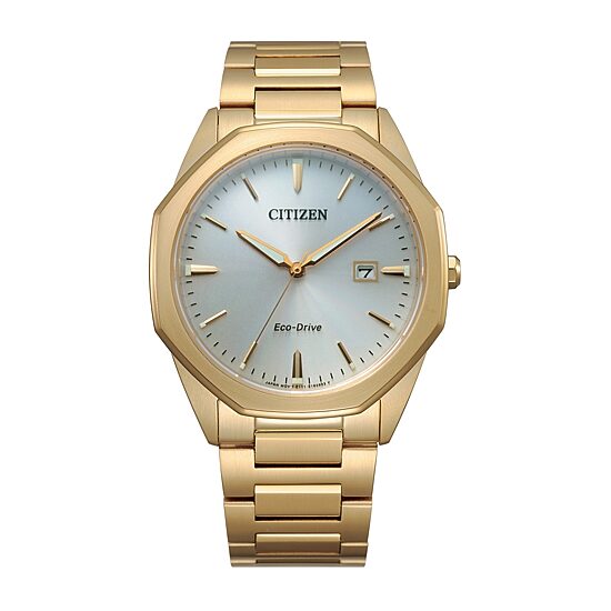 Citizen Corso Mens Gold Tone Stainless Steel Bracelet Watch Bm7492-57a