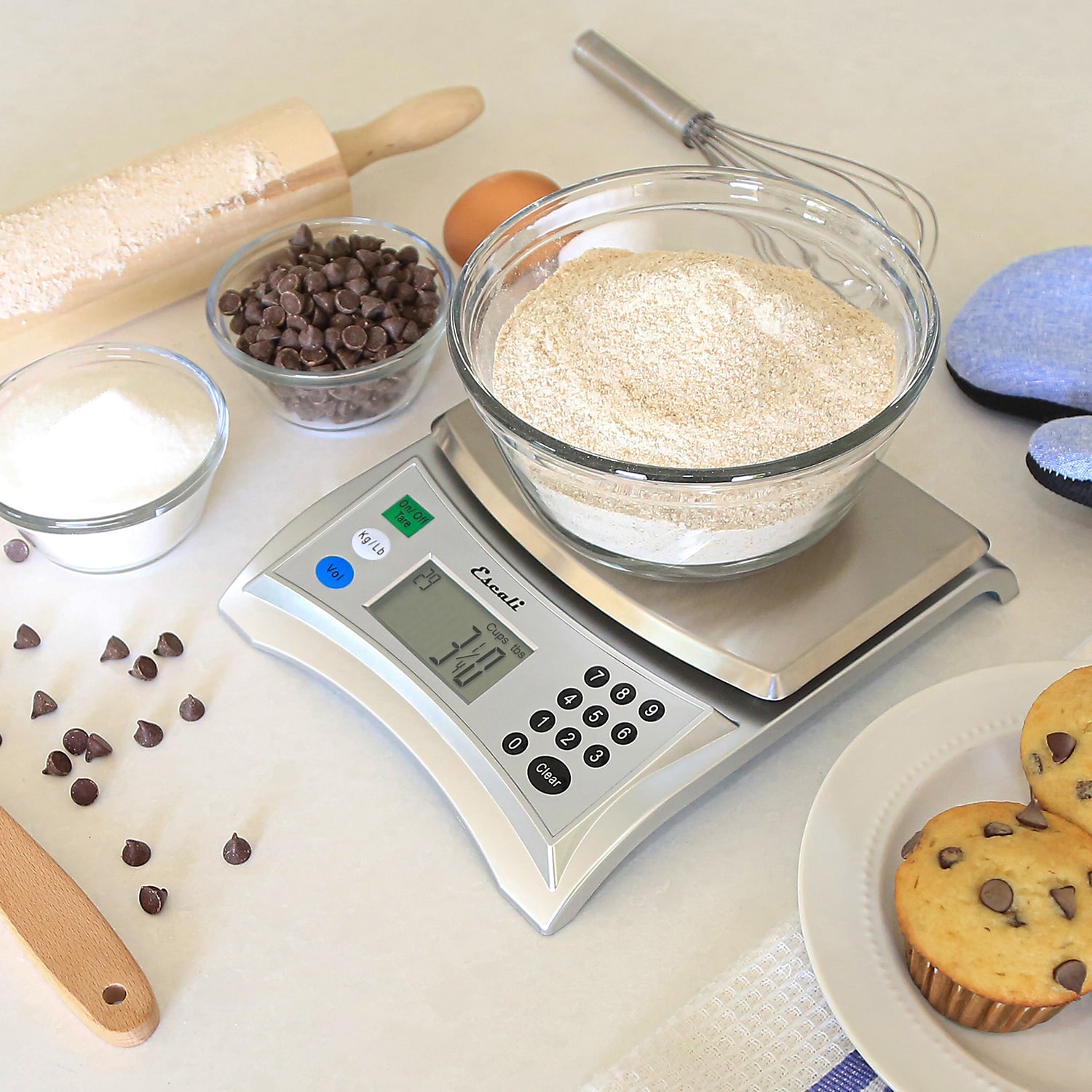 Escali® Pana Volume-Measurement Food Scale