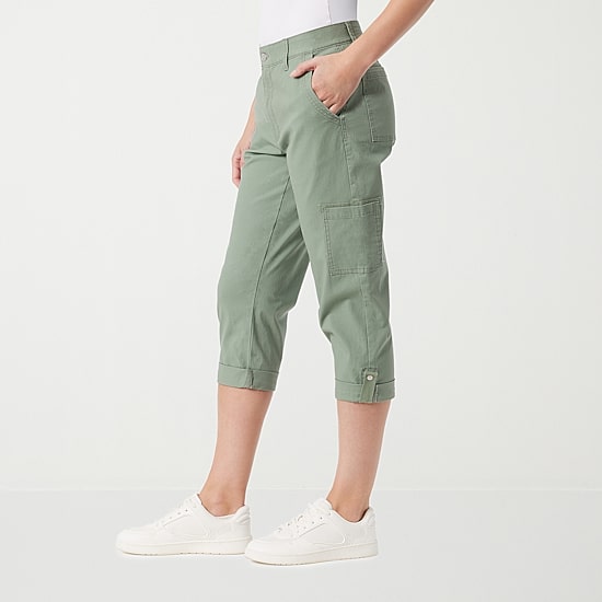 Gloria Vanderbilt® Womens Mid Rise Utility Cargo Capris